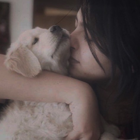 Anushka Shetty with her pet dog