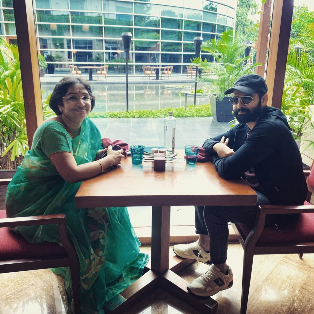 Ram Pothineni with his mother