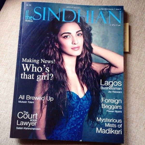 Kiara Advani featured On Cover page Of The-Sindhian Magazine
