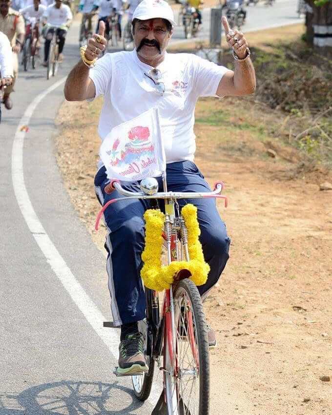 Balakrishna in election campaign for tdp party