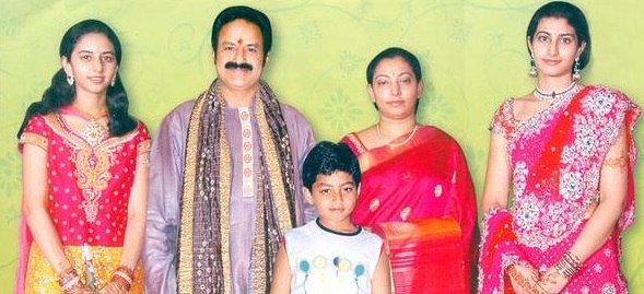 Balakrishna with his wife and childrens