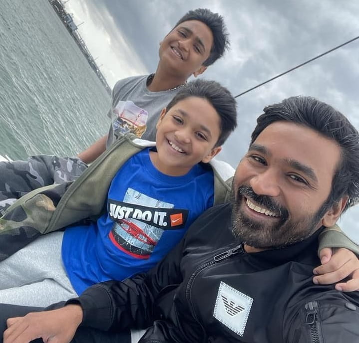Dhanush with his two sons