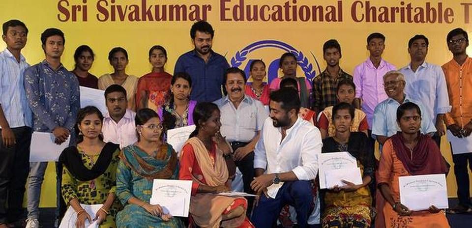 Karthi is actively involved in humanitarian activities