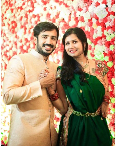 Ravi with his wife Nitya Saxena.