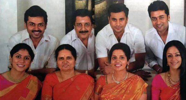 Suriya with his family