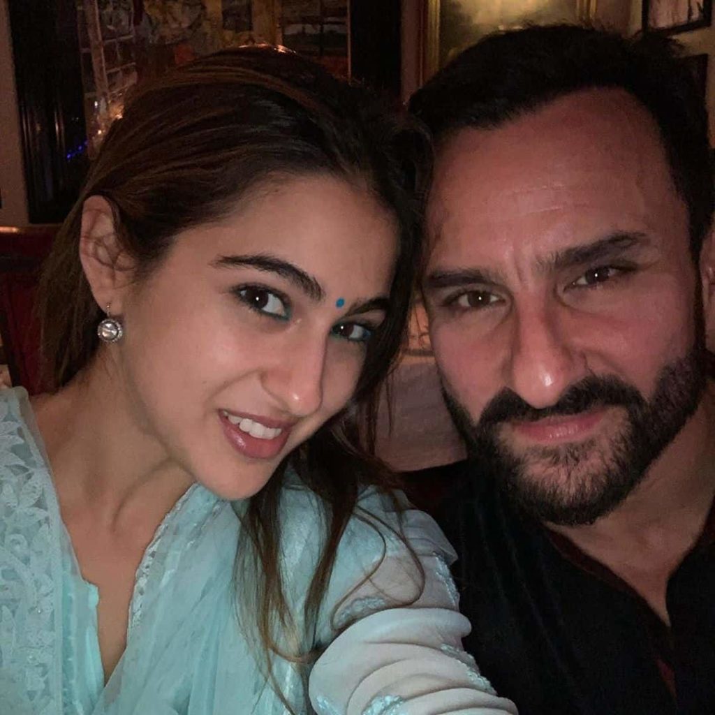 Sara Ali Khan with her father