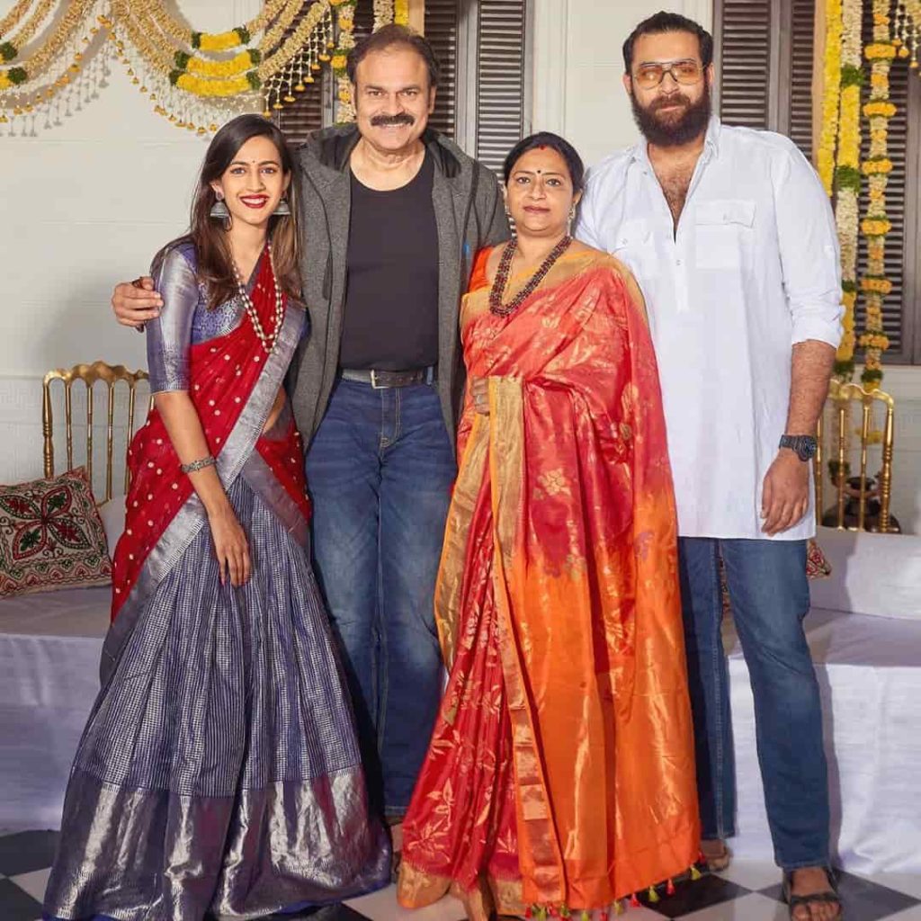 Varun Tej with his Family