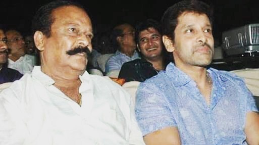 Vikram with his father