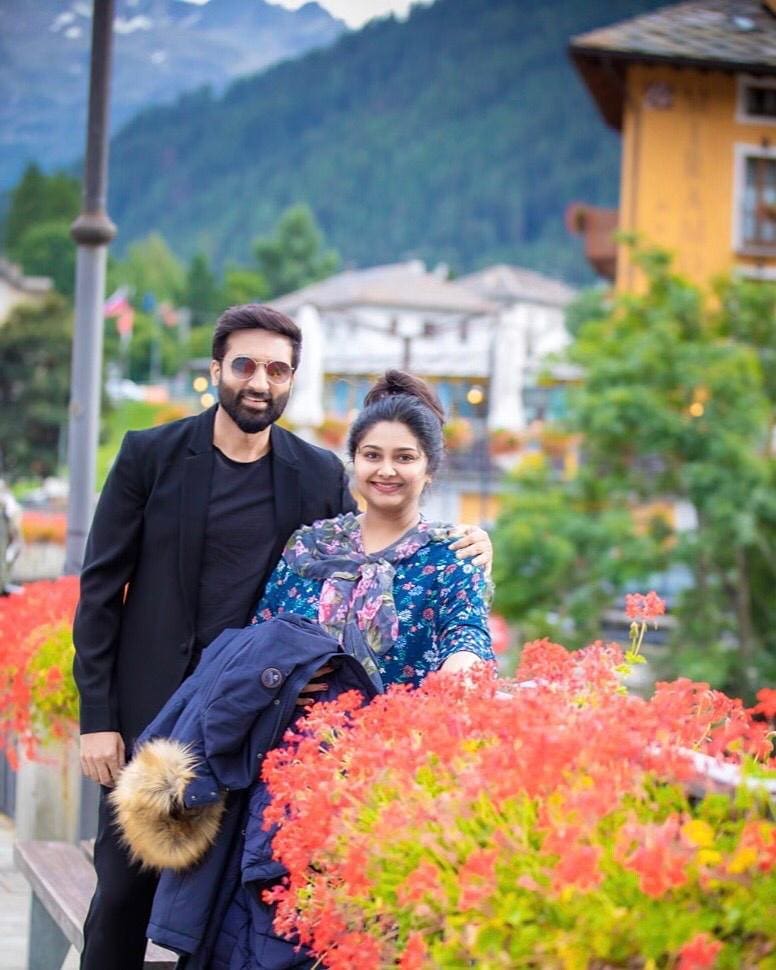 Gopichand with his Wife Reshma