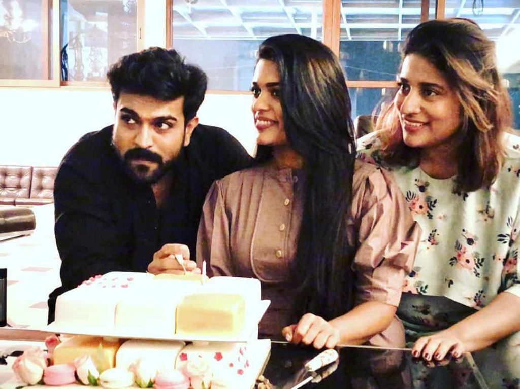 Ram Charan with his Sisters