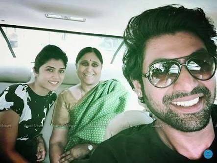 Rana Daggubati with his Mother