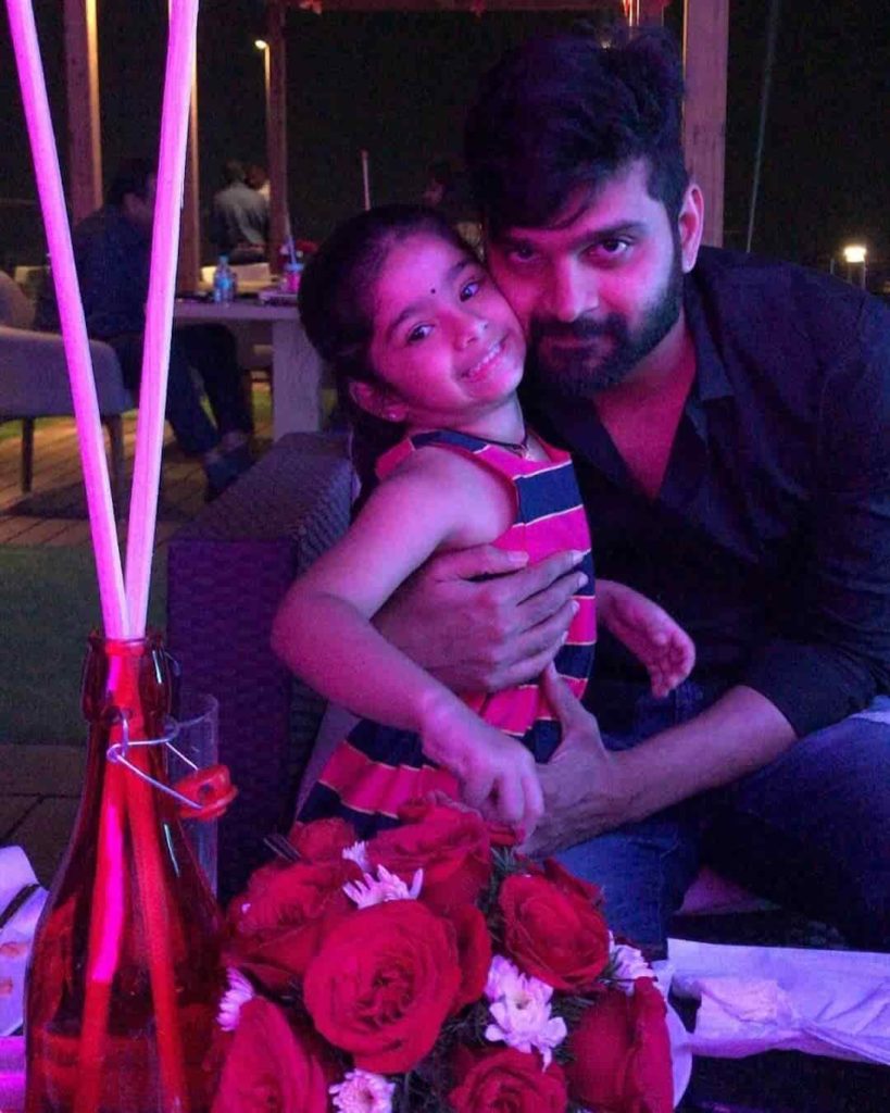 Sree Vishnu with his Daughter