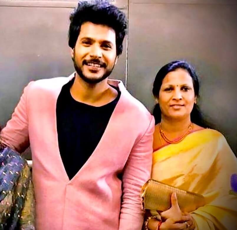 Sundeep Kishan with his Mother R. K. Durga