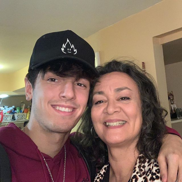 Bryce Hall with his Mom