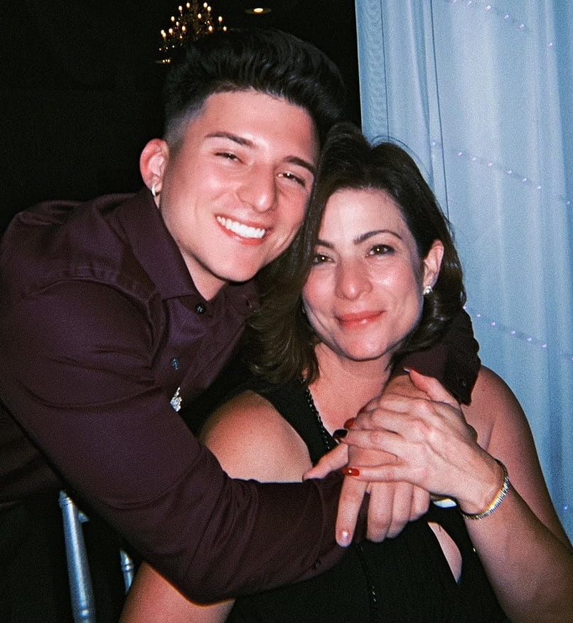Tony Lopez with his Mother