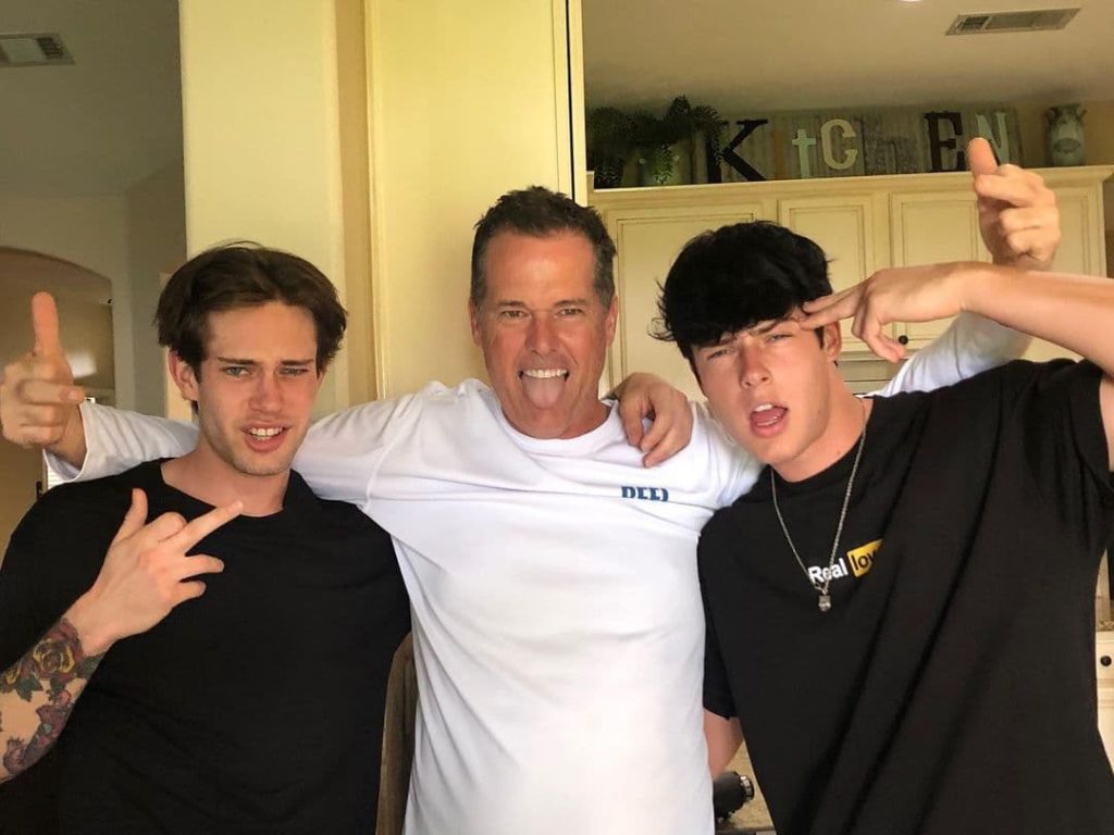 Blake Gray with his Father and Brother