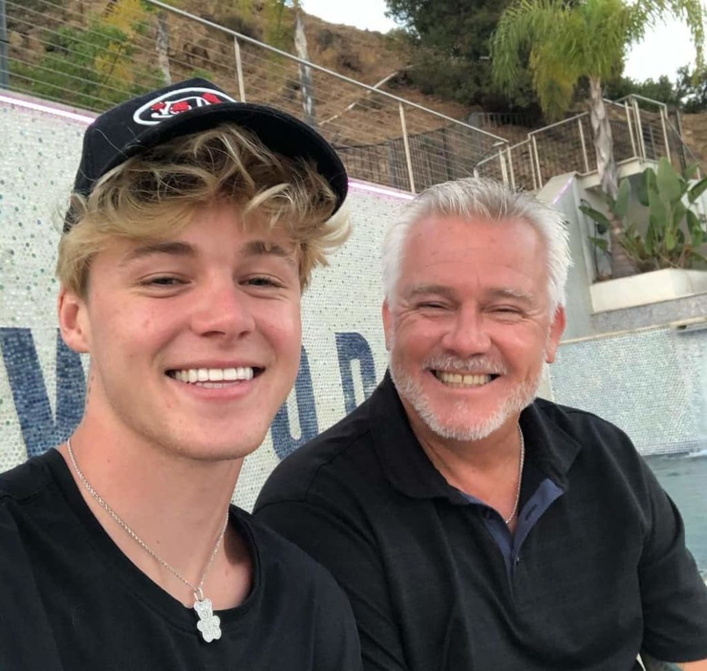 Nick Austin with his Father