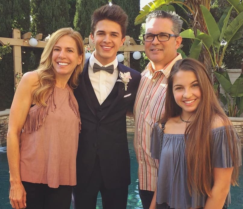 Brent Rivera with his Parents