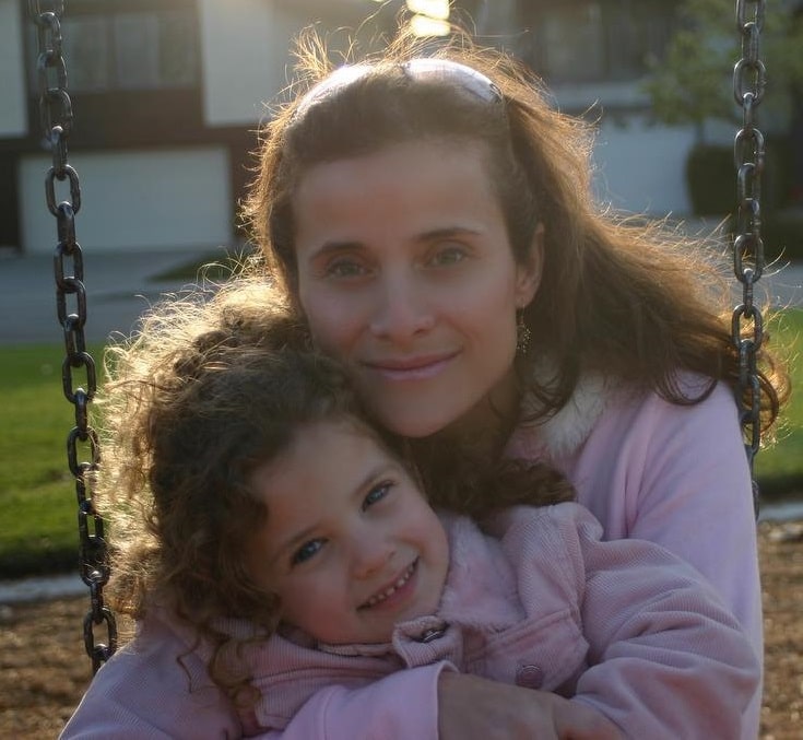 Sofie Dossi with her Mother in Childhood