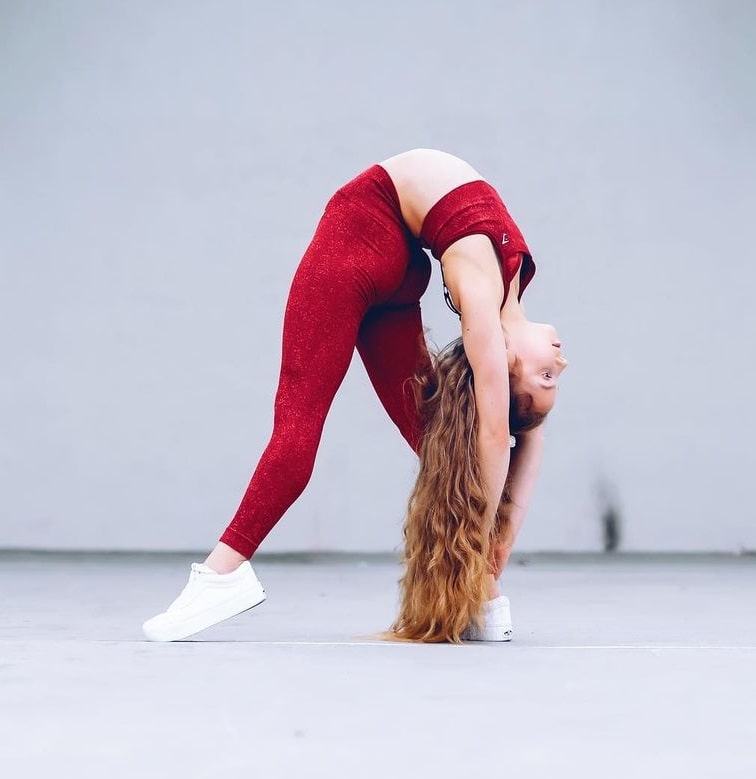 Anna McNulty doing Yoga
