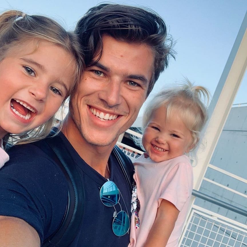 Chase Mattson with his Daughters