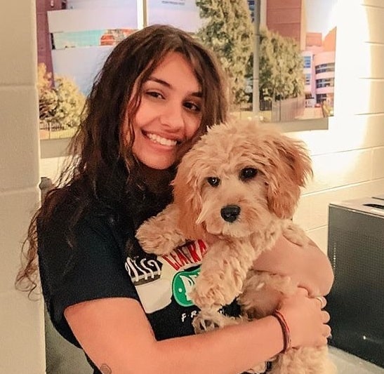 Alessia Cara with her Pet Dog