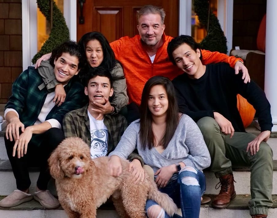 Alex Wassabi with his Family