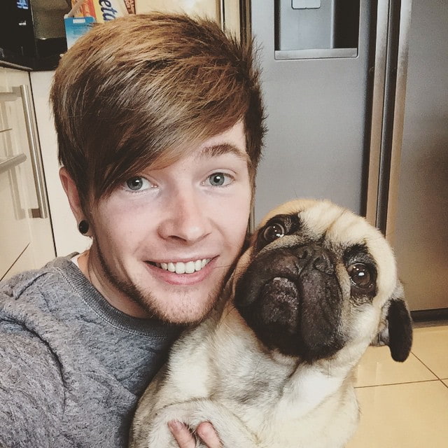 DanTDM with his Pet Dog