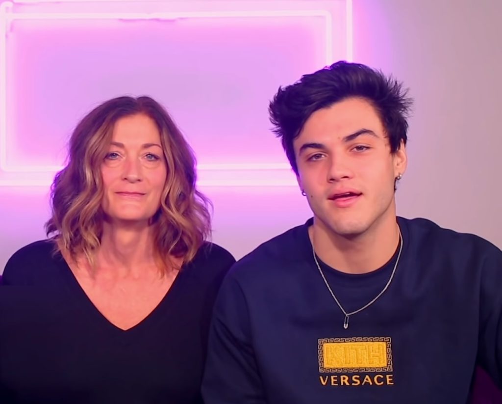 Ethan Dolan with his Mother