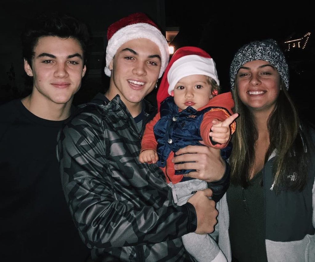 Grayson Dolan With his Sister and Brother