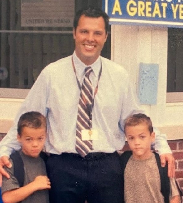 Grayson Dolan With his Father and Brother in his Childhood