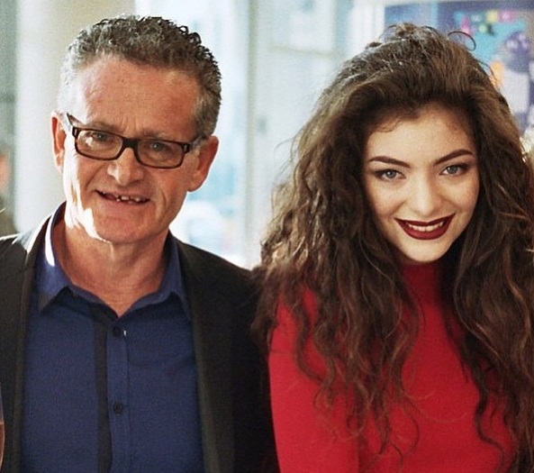 Lorde with her Father