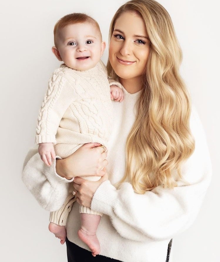 Meghan Trainor with her Son