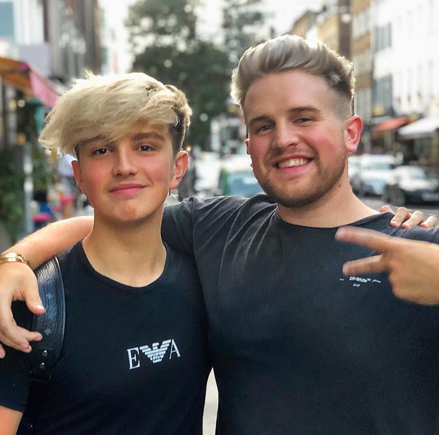 Morgz with his Friend Ben Phillips