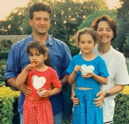 Rita Ora with family in childhood