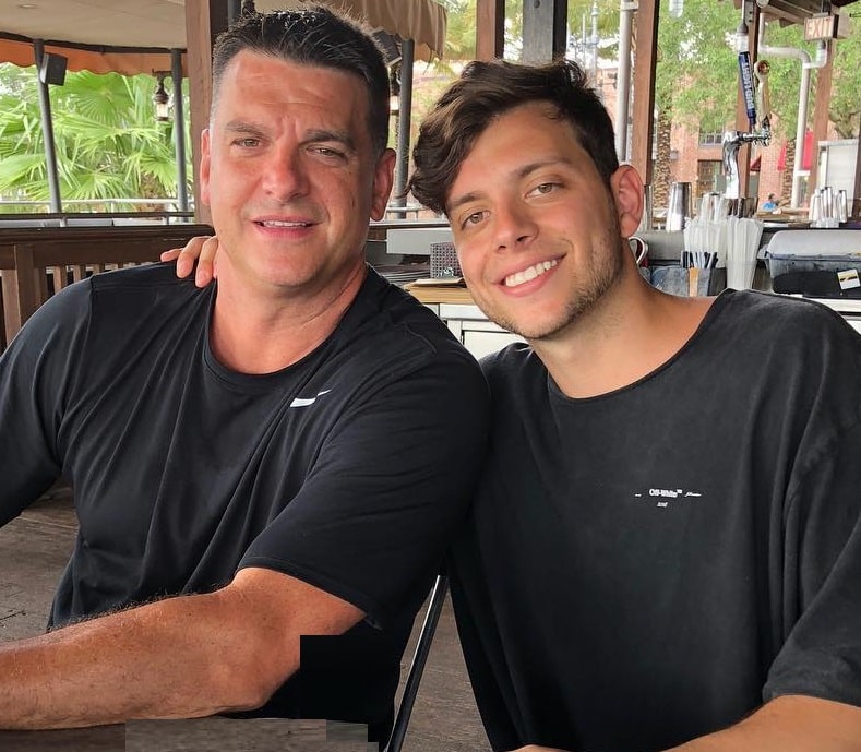 Anthony Trujillo with his Father