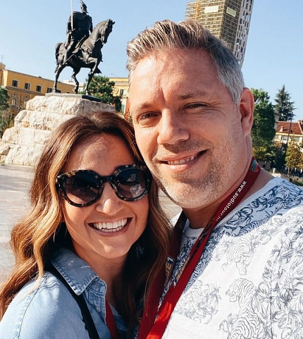 Mindy McKnight With her Husband