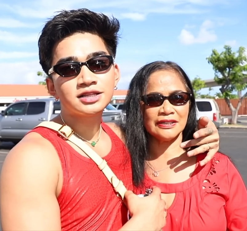 Bretman Rock with his Mother