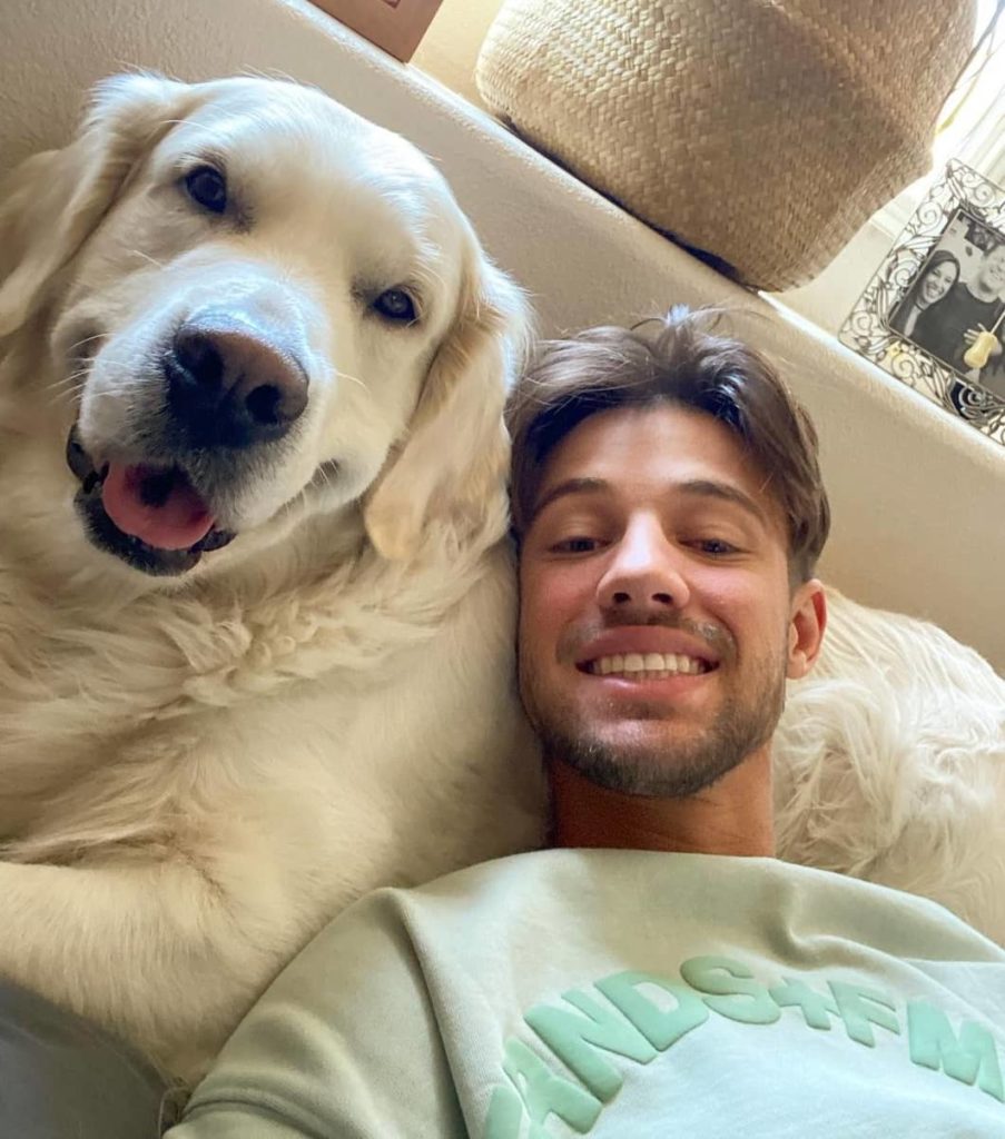 Cameron Dallas with his Pet Dog