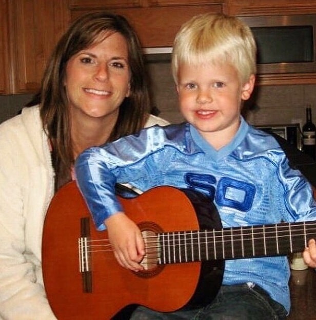 Carson Lueders in his childhood