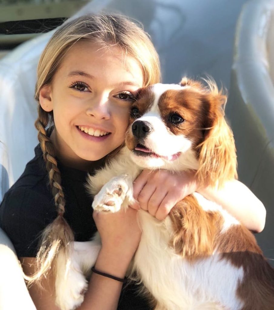Coco Quinn with her Pet Toby