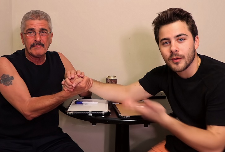 Dominic DeAngelis with his Father
