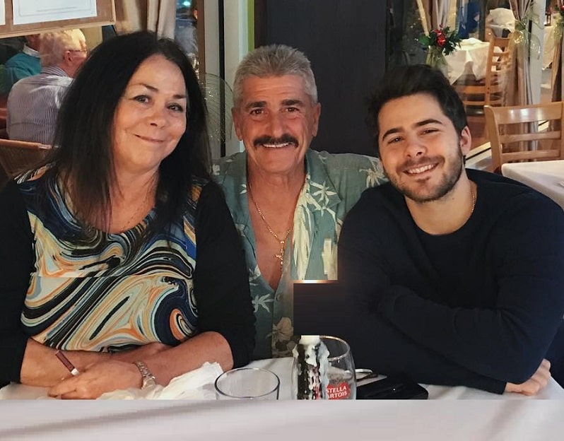 Dominic DeAngelis with his Parents