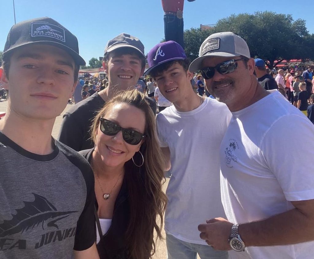 Hayden Summerall with his Family