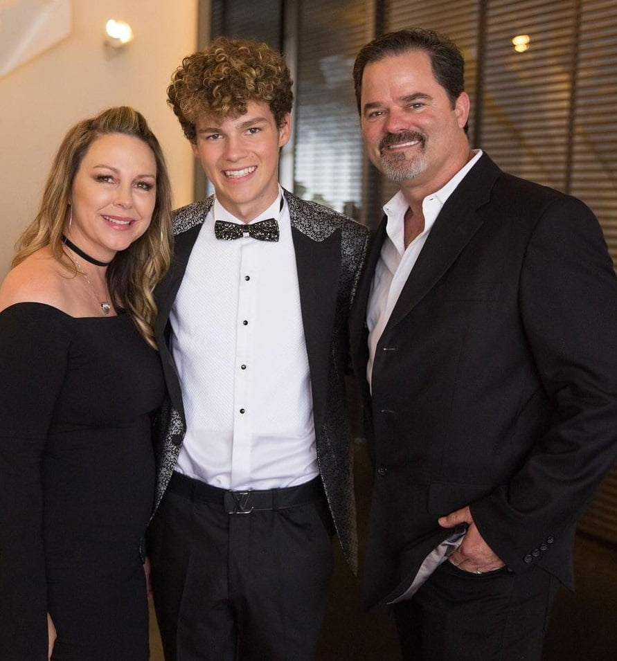 Hayden Summerall with his Parents