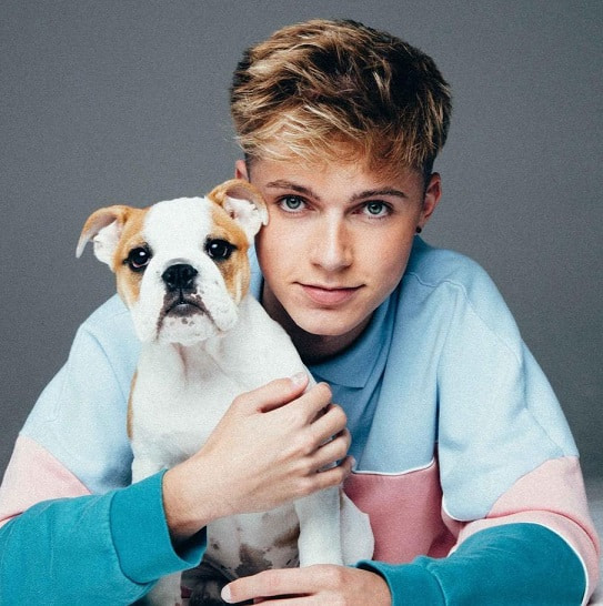 Hrvy with his Pet