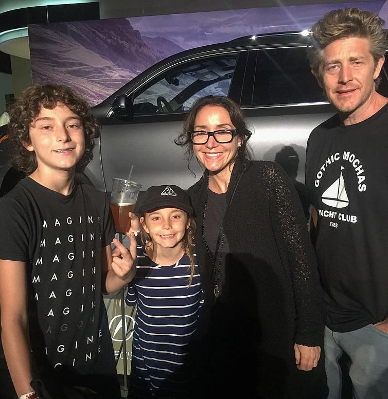 Jason Nash with his Ex-wife, Marney Hochman and Children