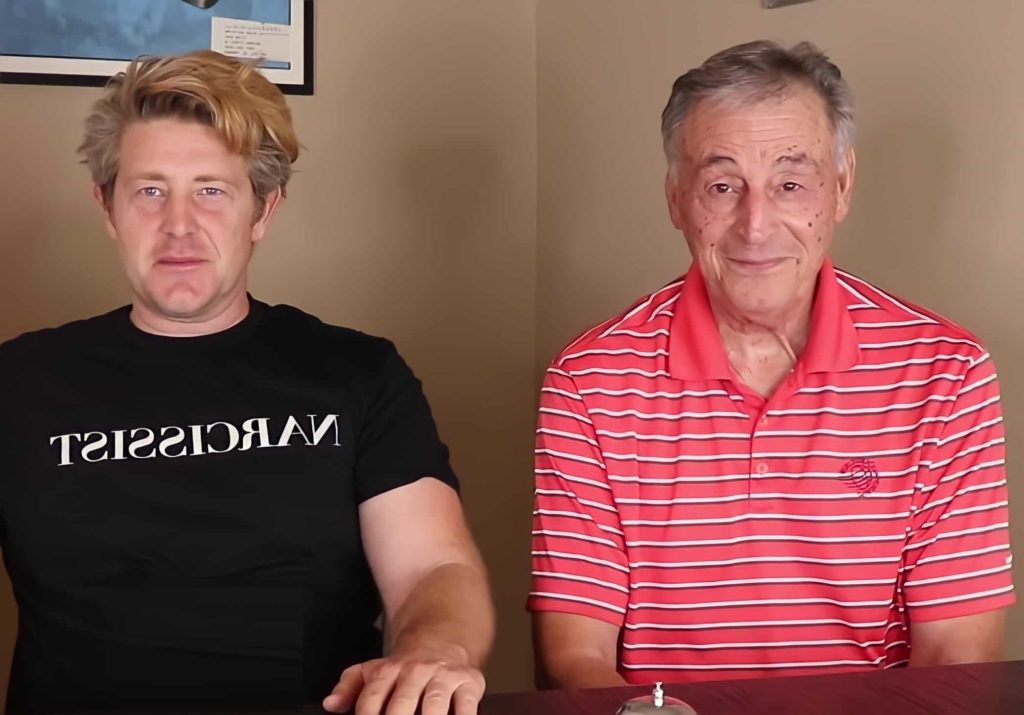 Jason Nash with his Father