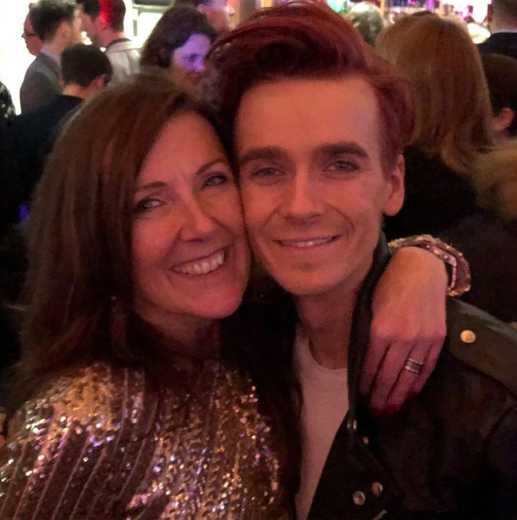 Joe Sugg with his Mother