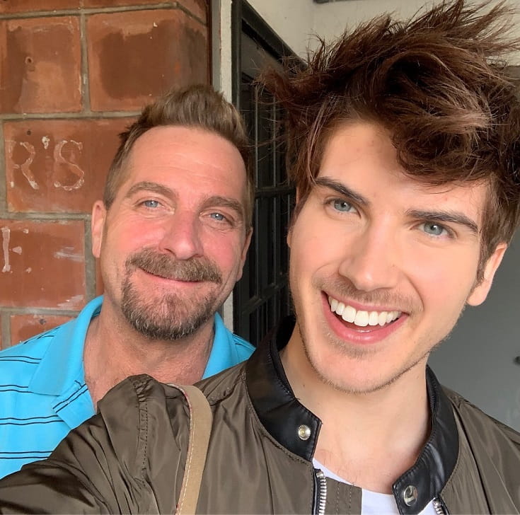 Joey Graceffa with his Father